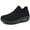 Black, variant on YOURDIARY Womens Walking Shoes Breathable Mesh Sneakers Slip On Comfort Wedge Shoes