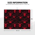 thumbnail image 2 of Honeii Red Skulls 2 Print Kitchen Drying Mat Coffee Bar Mat Hide Stain Coffee Maker Mat for Countertops Coffee Pot Dish Drying Mat, 2 of 7