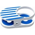 thumbnail image 2 of Clip-On Drink Holder, Portable Cup Holder with Clamp for Beach Chair Desk Table Pool, Outdoor Indoor Beverage Holder for Cans Bottles (1pc/2pc), 2 of 5