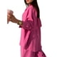 thumbnail image 4 of Txlixc Traje de 2 piezas para mujeres, cuello de solapa de manga larga, camisa de una sola fila Txlixc  moda, 4 of 6