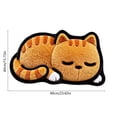 thumbnail image 3 of Fmbmuo Floor Mat Washable Indoor Decor Cat Shaped Absorbent, Entryway Rugs Indoor, Cartoon Cat Multicolor Traditional Bathroom Rugs, 16"x24", 3 of 5