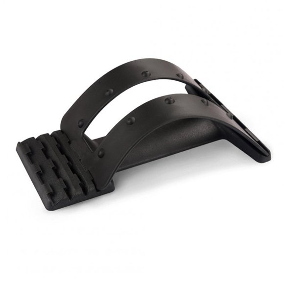 Magic Back Stretcher Multi-Level Lumbar Support Device For Upper and Lower Back Pain Relief Black_blackAll code