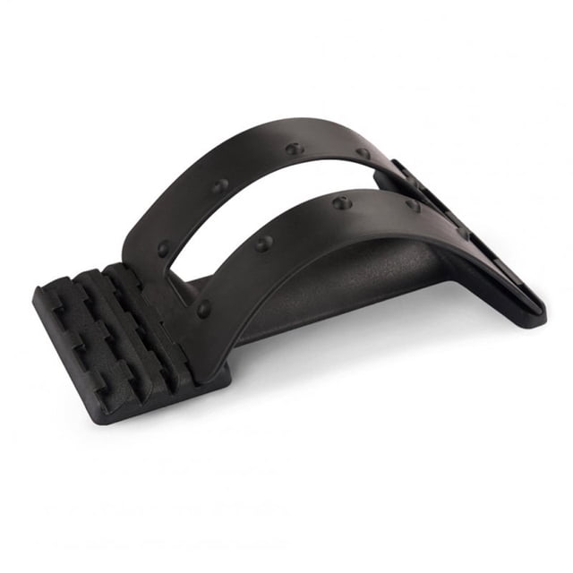 Magic Back Stretcher Multi-Level Lumbar Support Device For Upper and Lower Back Pain Relief Black_blackAll code