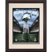 2011 Green Bay Packers vs Pittsburgh Steelers Framed 8.5'' x 11'' Super Bowl XLV Program