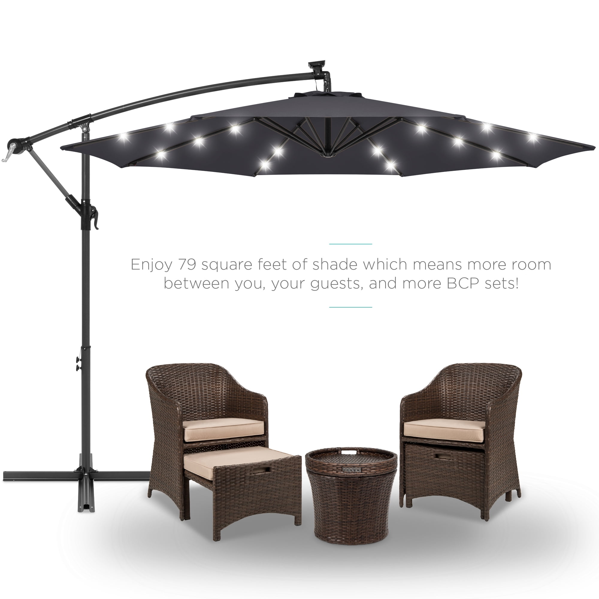 best patio tilt umbrella Best Choice Products 10ft Outdoor Steel Market Patio Umbrella w/ Crank, Tilt Push Button, 6 Ribs