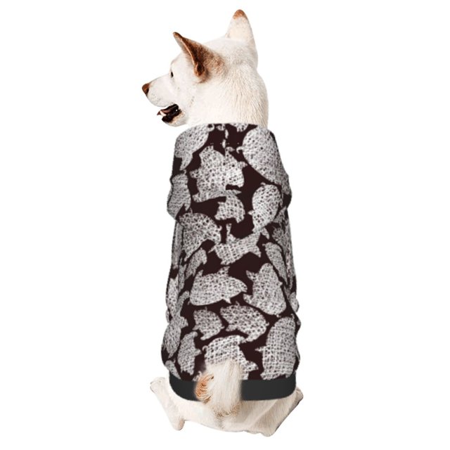 Balery Hand Drawn Pig Sudadera con Capucha para Perros Pequeños – Ropa para Mascotas, Disfraz para Perros y Gatos, Ideal para Fiestas y Cosplay-Medium