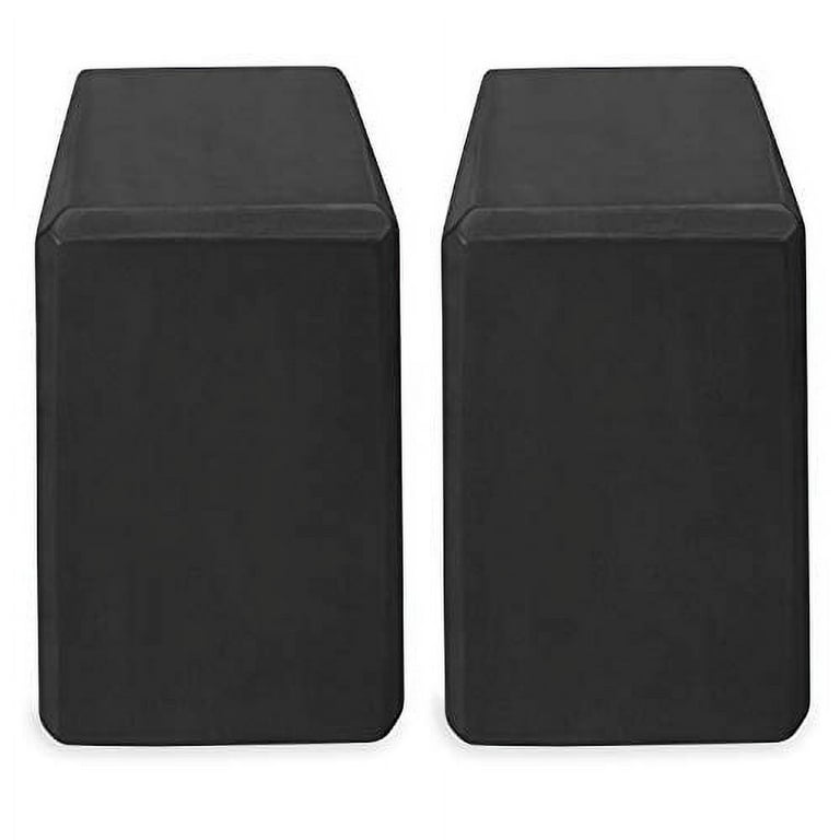 Gaiam Essentials Yoga Block (Set Of 2) - Supportive Latex-Free Eva Foam Soft Non-Slip Surface For Yoga, Pilates, Meditation, Black Gaiam Essentials Yoga Block (Set Of 2) - Supportive Latex-Free Eva Foam Soft Non-Slip Surface For Yoga, Pilates, Meditation, Black