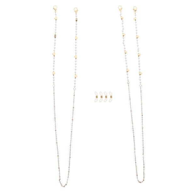 2 piezas Anti-P-P-P-P-P-PRABLA CADENA CADENA CADENAS CADENAS DE GA GAJAS DE GA GAJAS DIRABLATIVAS PARA MUJERES (CORONES, Forma de corazón)