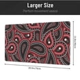 thumbnail image 4 of XMXT Non-Slip Gaming Mouse Pad, Budapest Ethnic Floral Print Mousepad Computer Keyboard Mats Desk Pads Office Decor Accessories, 15.8"x29.5", 4 of 8