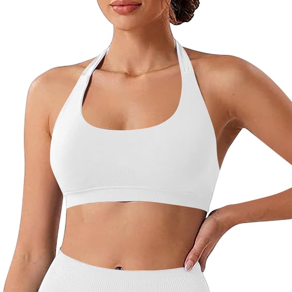 MVRLSH Sports Jelly Bras for Women Wide Strap Ribbed Medium Impact Padded Workout Gym Underwear Strapless Bra