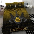 thumbnail image 5 of Juego de Cama Vikingo Ragnar Lothbrok Ragnar Lodbrok Guerrero Vikingo Versión Oro, 5 of 5