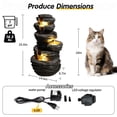 thumbnail image 4 of Outdoor Rock Waterfall Fountain with LED Lights Multi-Tier Cascading Resin Garden Decor for Patio Yard Porch Relaxing Water Feature, 4 of 9