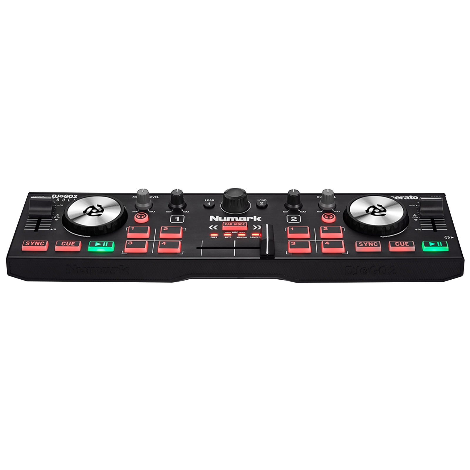 Numark DJ2GO2 Touch Pocket DJ Controller with Nano DJ Controller EVA Bag Package