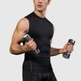 thumbnail image 2 of Men's Athletic Compression Shirts Sleeveless Tank Top Slim Running Sports Workout Base Layer Undershirt, 2 of 6
