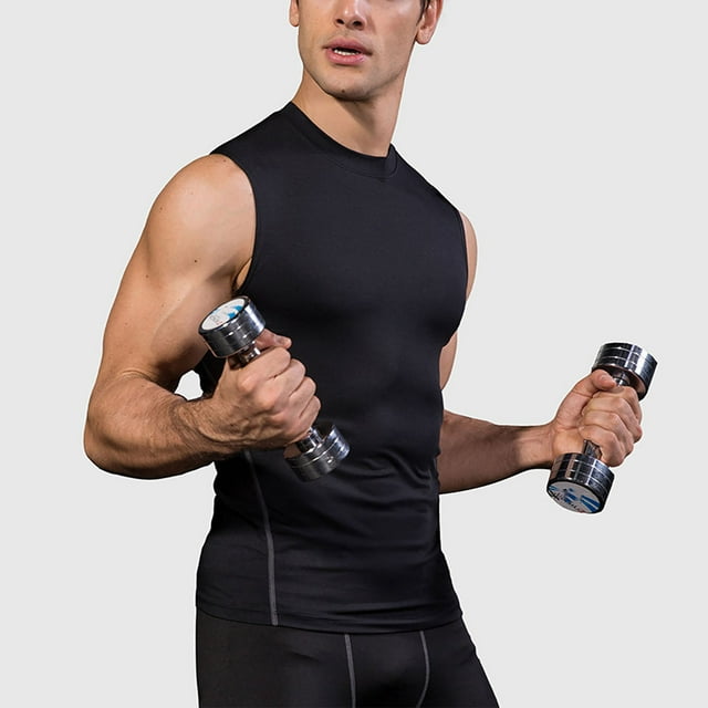 asjyhkr Mens Compression Tank Tops Fashion 2025 Gym Sleeveless Undershirts Quick Drying Breathable,7 Colors