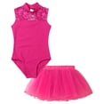 thumbnail image 3 of Ocealan Robe de Danse Ballet Sans Manches pour Filles, Tenue de Danseuse Classique avec Jupe Tutu Rose C L, 3 of 7