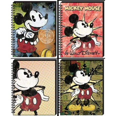 Disney Mickey Mouse 1 Subject Spiral Notebook, 80 Sheets, Wide Ruled, Color Choice Will Vary