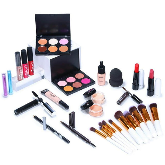 29Pcs Makeup Kit All-in-One Cosmetic Set Full Starter Kit with Eyeshadow Lipstick Cosmetic Kit for Girls Women