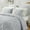 Gray/Cream, variant on RUIKASI Dark Gray Queen Comforter Set - Soft and Fluffy Bedding 3 Pieces Set,  Pintuck Bed Set with Comforter, Pillowcases, Adult, Unisex