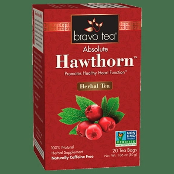 Bravo Teas Absolute Hawthorn Berry Herbs Tea - 20 Tea Bags