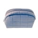 thumbnail image 1 of Bolso cosmético del bolso del maquillaje de la felpa para las mujeres, bolso grande del artículo de tocador del viaje del color sólido de la cremallera, 1 of 6