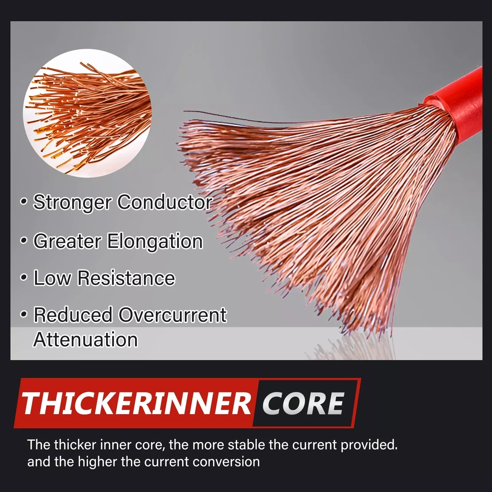 iMeshbean Auto Jumper Cables 0 Gauge 3000AMP 20Ft , Instruction Slip, Commercial Grade Automotive Booster Cables, Heavy Duty for Car Van Truck