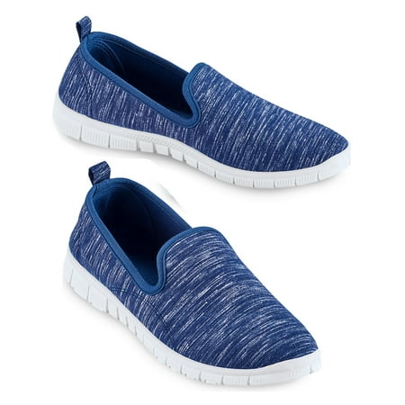 

Collections Etc Slip On Lightweight Memory Foam Sole Sneakers Regular Width