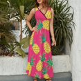 thumbnail image 4 of Lunarable Pineapple Sleeveless Dress Woman Fashion Long Dresses Women's Summer Suit Dress 2025, 4 of 7