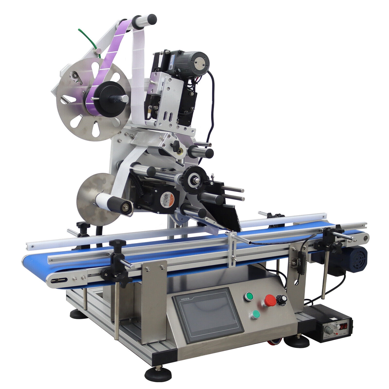 Automatic Desktop Conveyor Round Bottle High Speed Labeling Machine Labeler Maker with Conveyor Belt