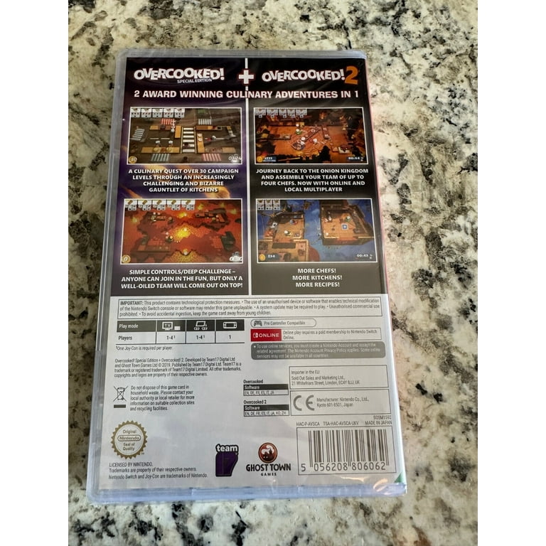 Overcooked Special Edition 1 and 2 NIntendo Switch Brand New