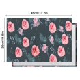 thumbnail image 5 of Pioneer Flower Floral Print Pattern Summer Placemats Table Placemats Set Of 6-Linen Kitchen Washable Placemats Table Mats 12x18 Inch Non-Slip Heat Resistant, 5 of 5