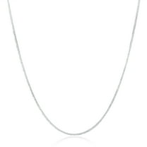 KDSJSXW Simple Necklaces for Women Fashion Women Men 2Mm Silver Necklace Chain Jewelry Rose Gold Jewelry Non Tarnish Gold Necklace Star Necklace(Silver,26)