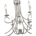 thumbnail image 2 of Golden Lighting Homestead 2-Tier 9 Light Metal Candelabra Chandelier in Pewter, 2 of 5