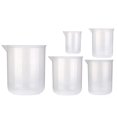 thumbnail image 1 of Juego de 5 vasos medidores escolares graduados de plástico transparente (50 ml + 100 ml + 250 ml + 500 ml + 1000 ml), 1 of 8