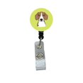 thumbnail image 1 of Checkerboard Lime Green Beagle Retractable Badge Reel, 1 of 1