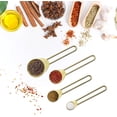 thumbnail image 4 of Gold Measuring Cups and Spoons Set of 8 pcs, Stainless Steel Measuring Cups and Spoons Set, 4 of 5