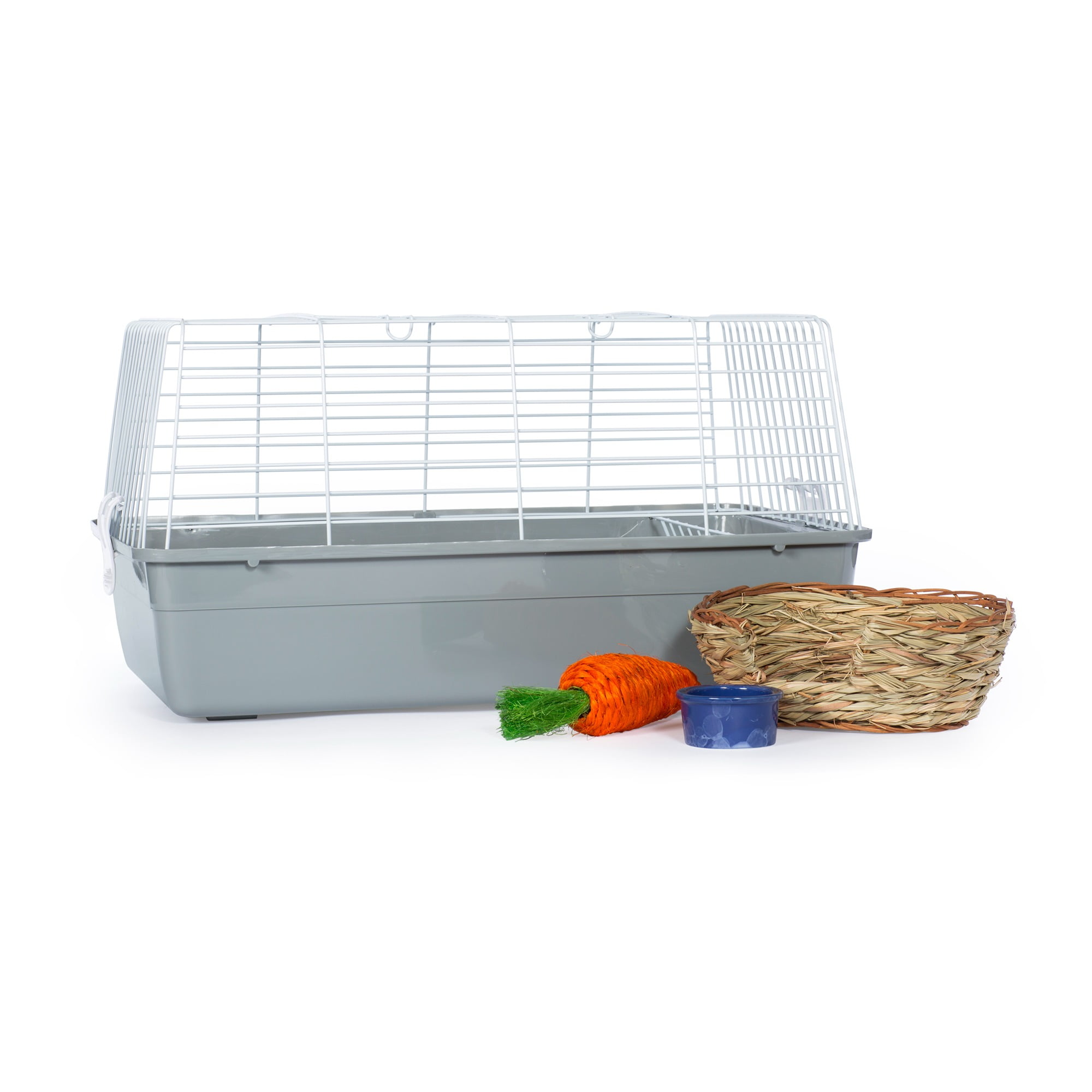 Prevue Pet Products Bella Rabbit Cage Kit - Gray for Small Animals 527-KIT
