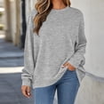 thumbnail image 6 of Women's Crewneck Oversized Sweatshirt Pullover Long Sleeve Diamond Jacquard with Pockets Casual Everyday Fall Winter Top, 6 of 7