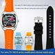 thumbnail image 2 of Correa de reloj deportiva de silicona resistente al agua con salientes para Seagull Retro TV Square 826.1051 Series, accesorios para reloj, pulsera para hombre, 2 of 5