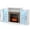 White, variant on Canddidliike Fireplace&nbsp;TV Stand with 16-Color Led Lights for TVs up to 65 Inch-White, Cabinet Media Console with Storage for Living Room Bedroom