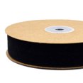 thumbnail image 4 of 1 Roll of 2.5CM Width Non-elastic Clothes Accessories Ribbon Gift Wrapping Flocking Ribbons DIY Decorative Strap Ribbon Band for Home Shop (Black), 4 of 7