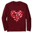 thumbnail image 3 of Guluxicc Sweatshirts for Women Valentine's Day Casual Crewneck Long Sleeve Tops Trendy Fashion Cute Graphic Pullover Shirts, Red, XL, 3 of 3