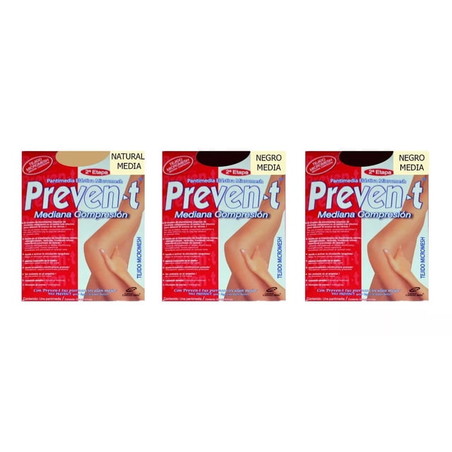 3 Pantimedias D Compresion Media Prevent Varices Circulacion