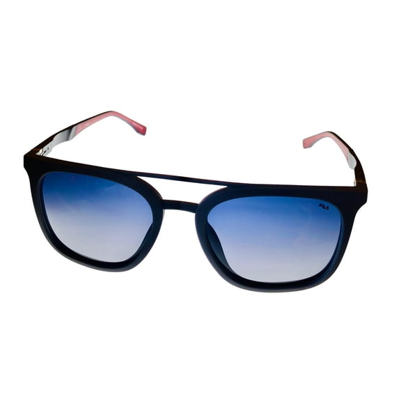 Fila Mens Matte Grey Plastic Square Sunglass Smoke Polarized Lens SF9249. GFSP