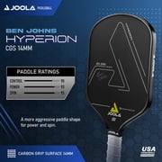 JOOLA Ben Johns Hyperion CGS 14mm Pickleball Paddle, Black, 8.2 ounces