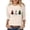 Khaki, variant on HCYSFG Womens Christmas T Shirts Crewneck 3/4 Sleeve Graphic Holiday Theme Design Casual Tees Relaxed Fit Classic Everyday Holiday Tops