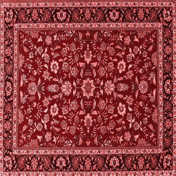 Ahgly Company Indoor Square Persian Red Traditional Area Rugs, 3' Square