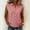 *Red, variant on ClodeEU Women's Striped V Neck Cap Sleeve Button Down Shirt,Casual Summer Collared Blouse Black,Women's Plus L
