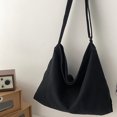 thumbnail image 4 of Bolso de mensajero de lona para mujer, Bolso de hombro de moda con correa ajustable, Bolso de viaje de trabajo, 4 of 5