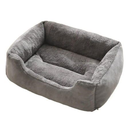 Plush Square Pet Sofa Bed All-Season Comfortable Washable For Dogs And Cats
